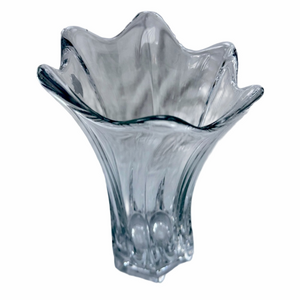 Sullivan 24% PbO Lead Crystal Vase Handcrafted in Poland Art Decor EUC